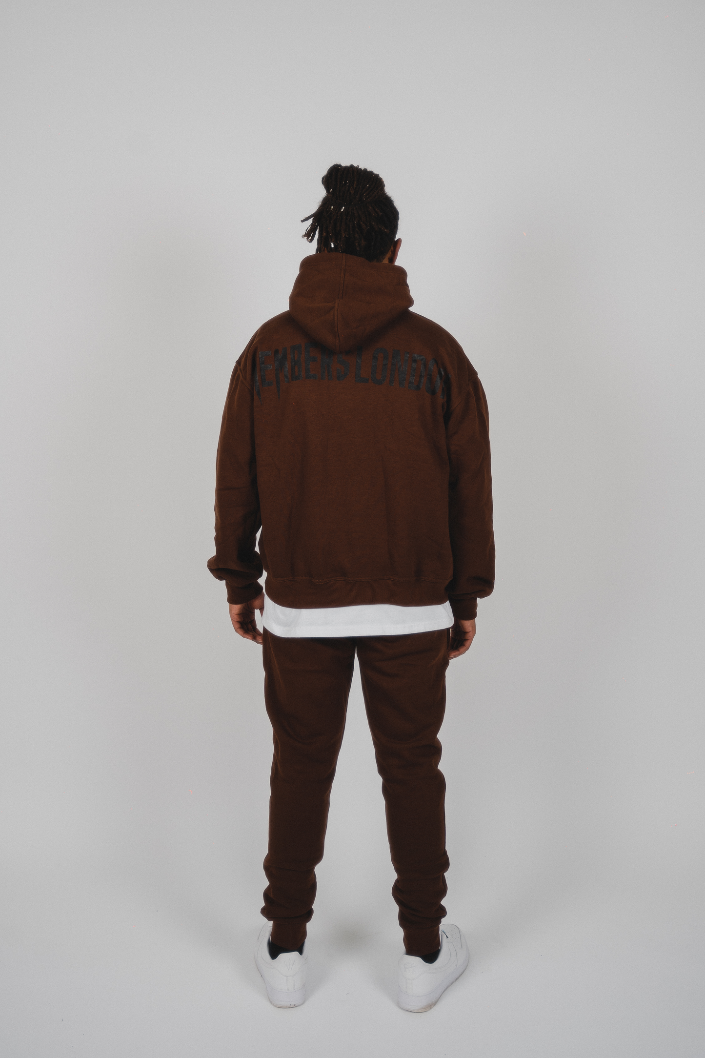 BROWN CHENILLE PATCH HOODIE